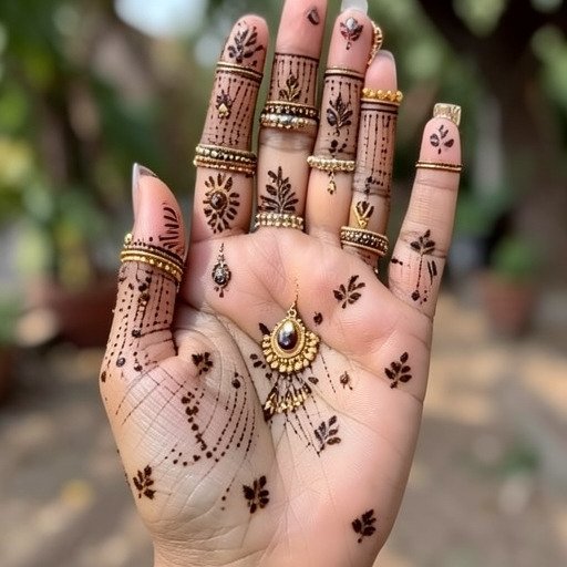 Fading Mehndi Design