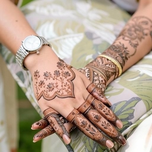 Very simple mehndi design suitable for beginners