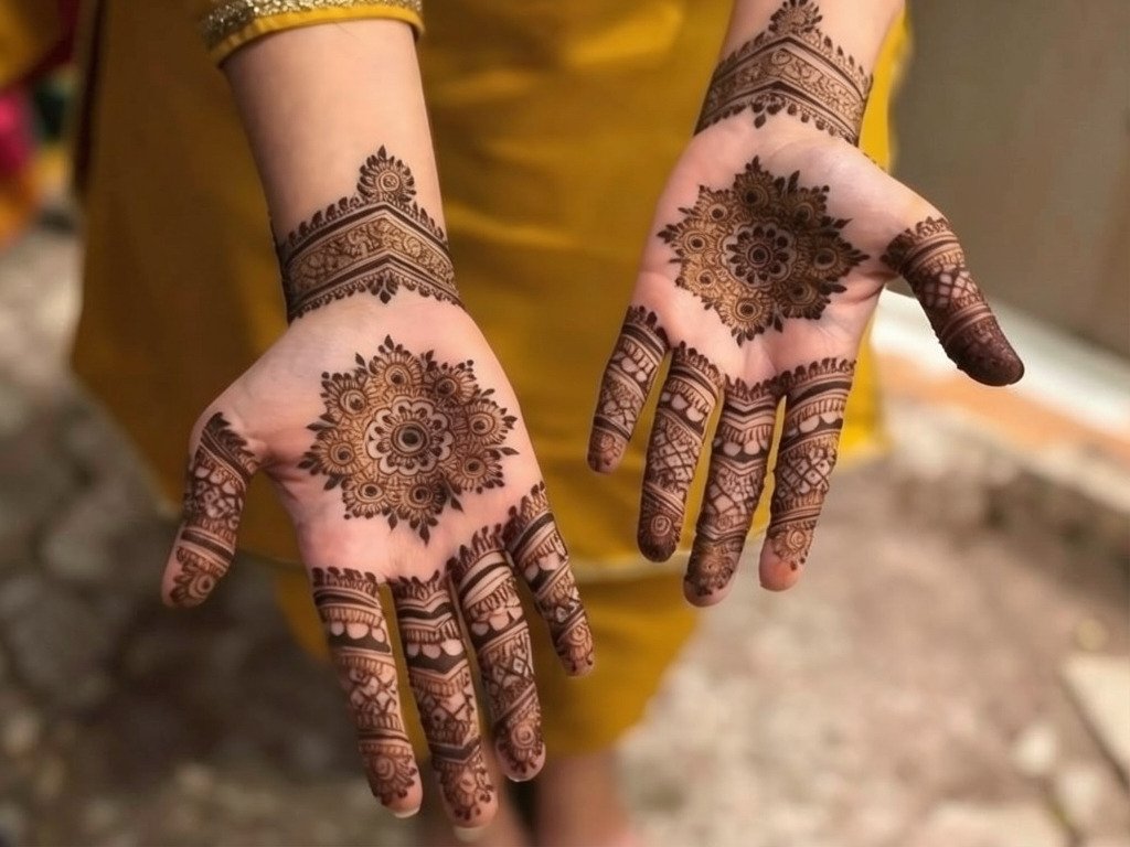 Balanced Bridal Mehndi
