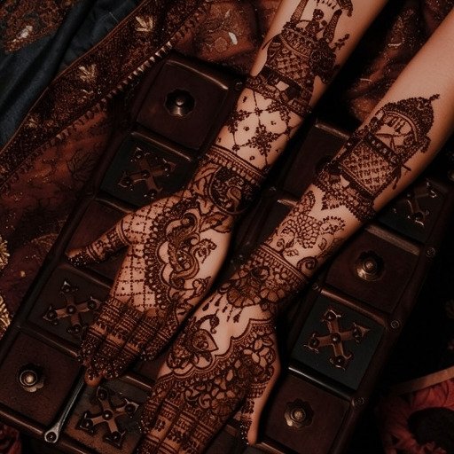 Simple back hand mehndi design with clean patterns