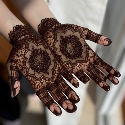 Simple bridal feet mehndi design with minimal patterns