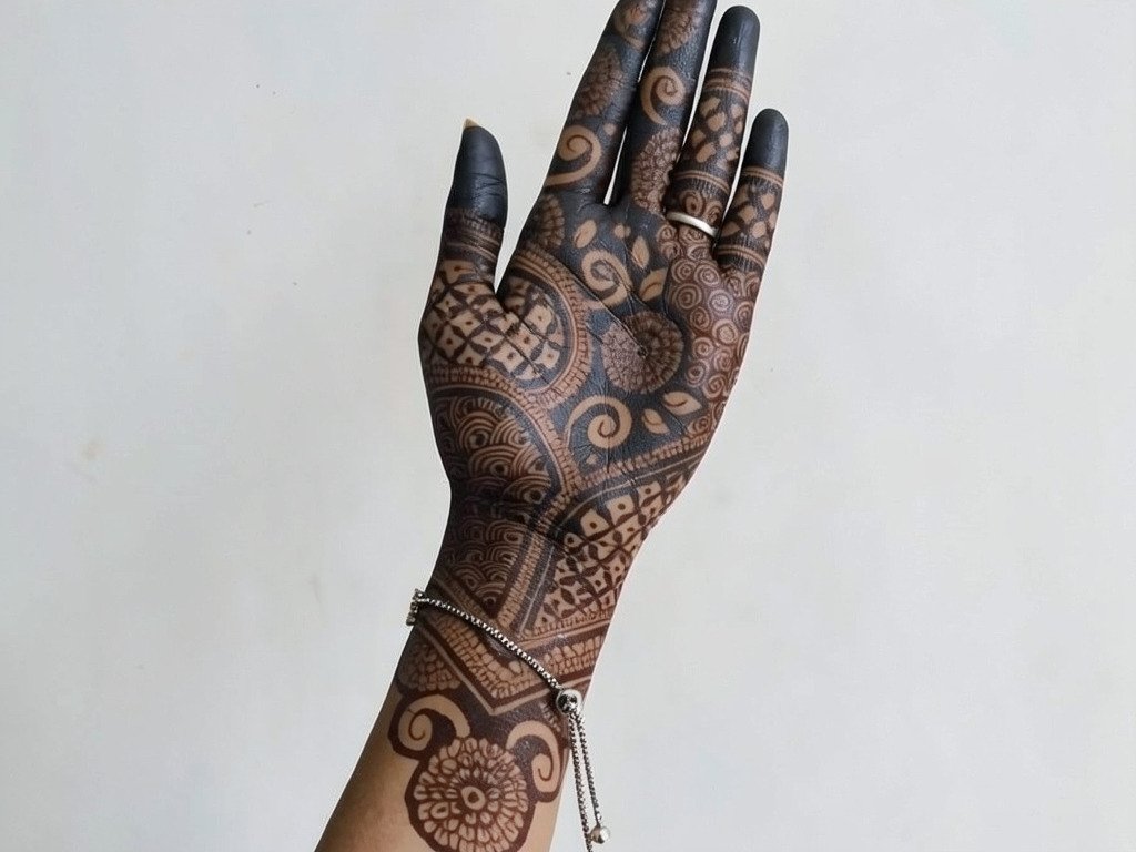 Quick finger mehndi design for festivals