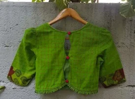 simple stone work blouse designs
