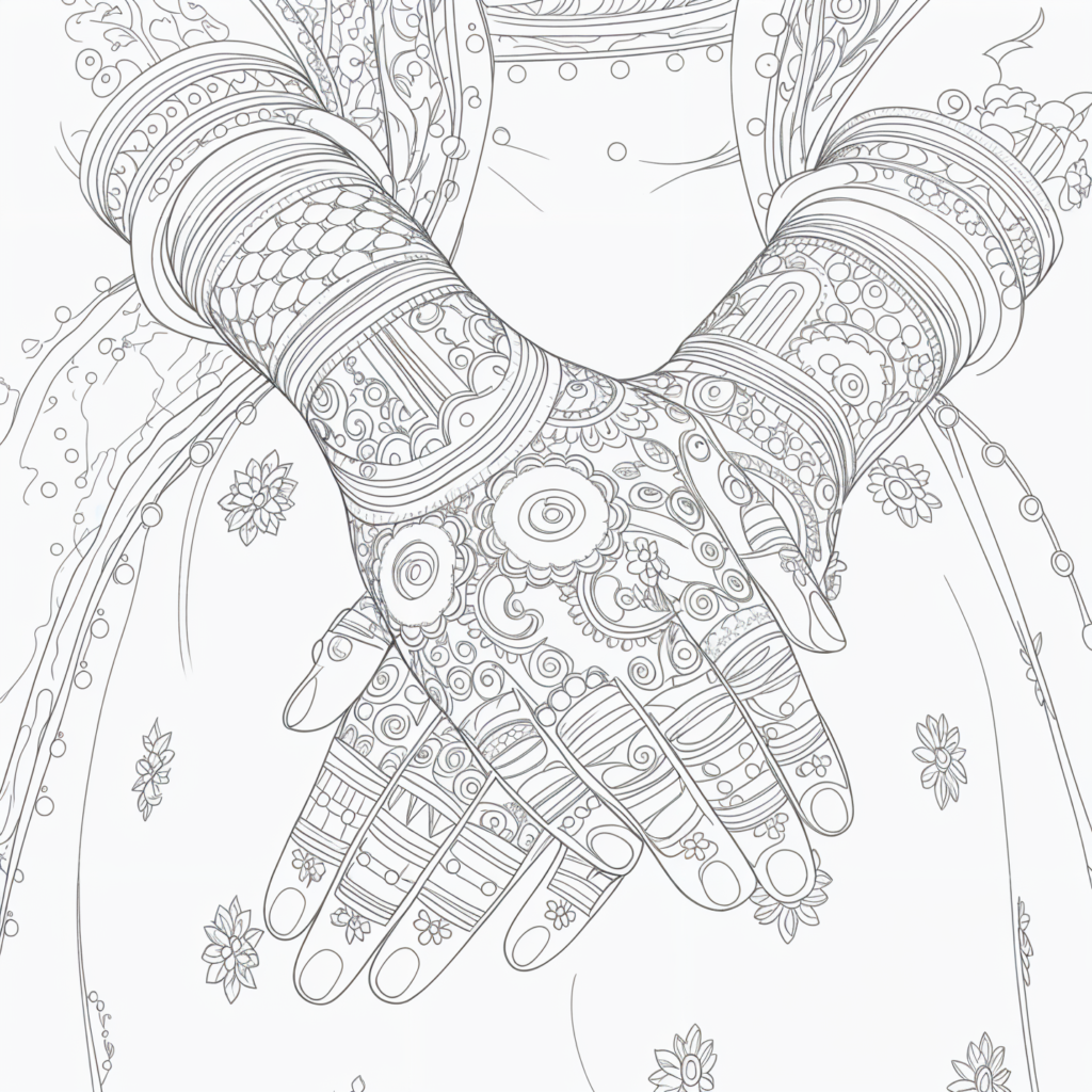 mehndi design front