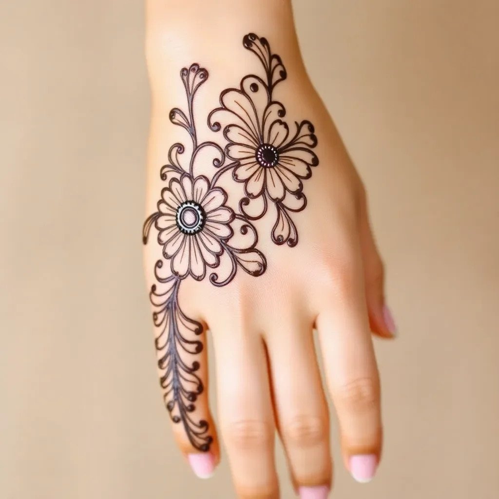 mehndi design front