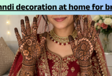 mehndi decoration at home for bride