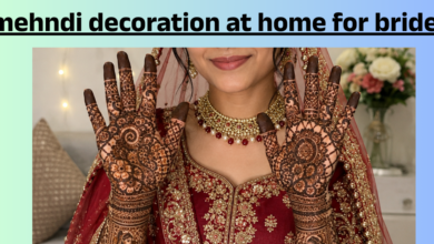 mehndi decoration at home for bride