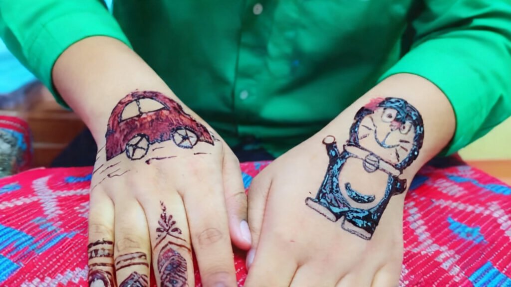 baby boy mehndi design