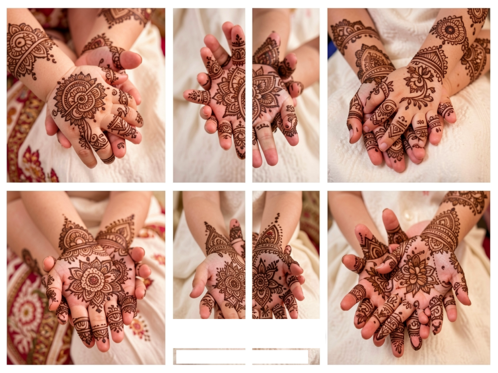 baby girl mehndi design for kids