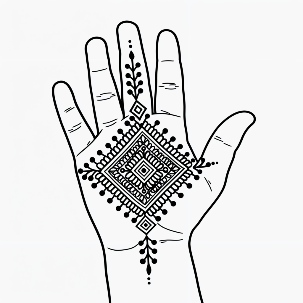 Front Hand Mehndi Designs for Baby Boy