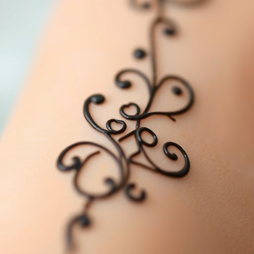 Bumblebee Mehndi design on child's hand
