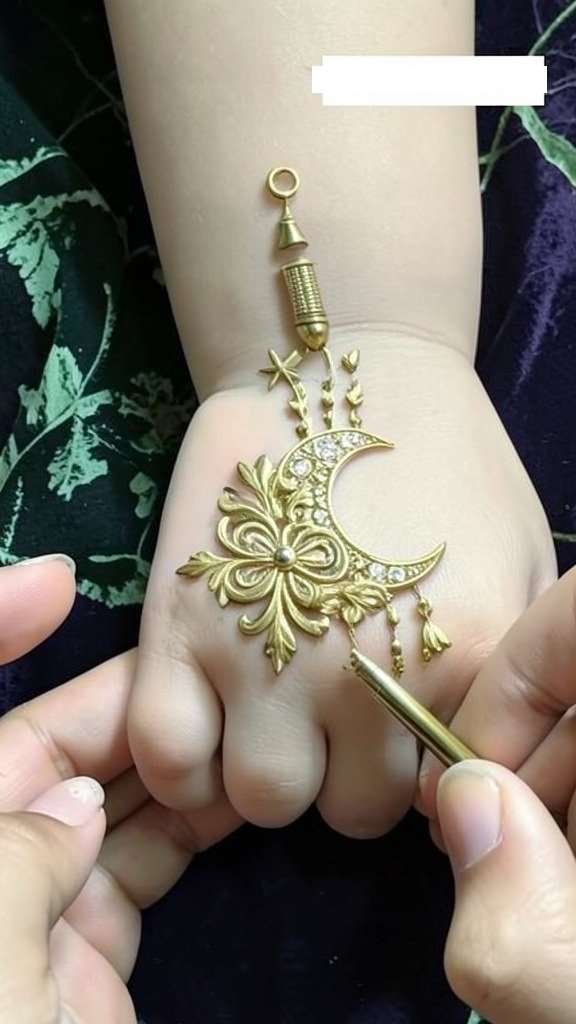 Easy Mehndi design for kids
