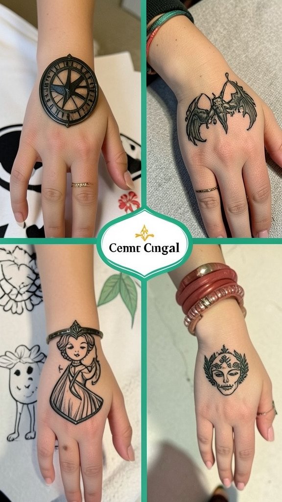 2 very easy Mehndi designs for kids
