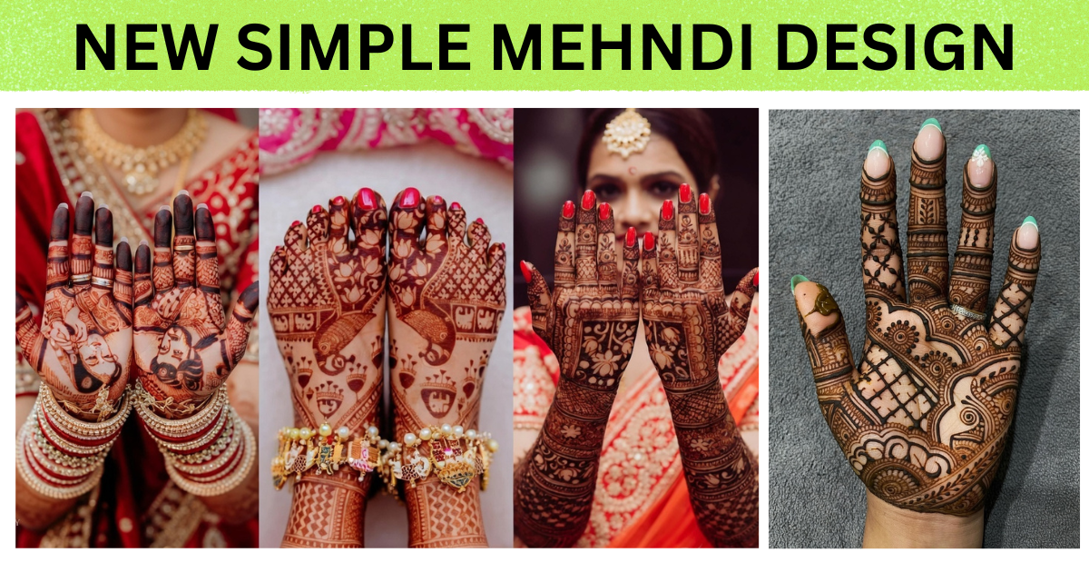 new simple mehndi design