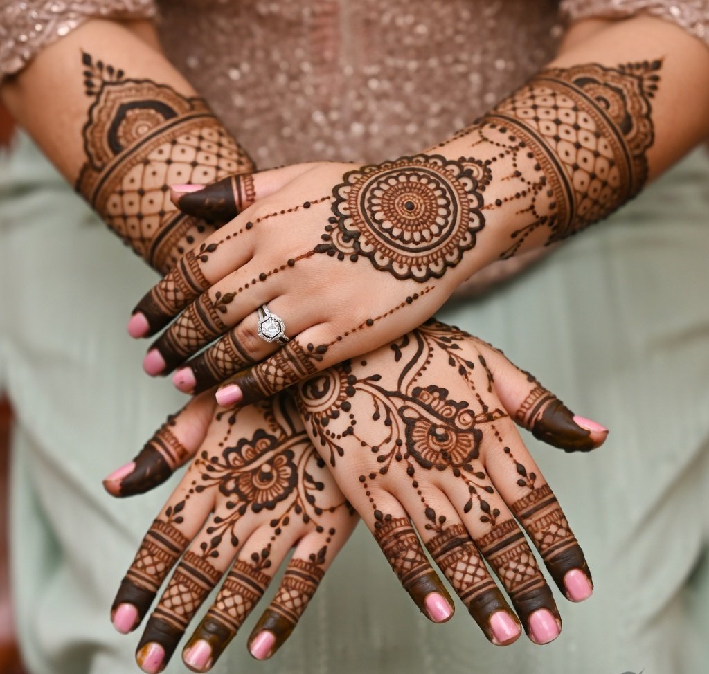 back hand mehndi design