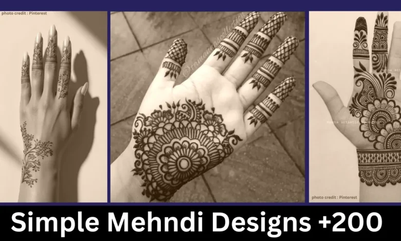 simple mehndi designs