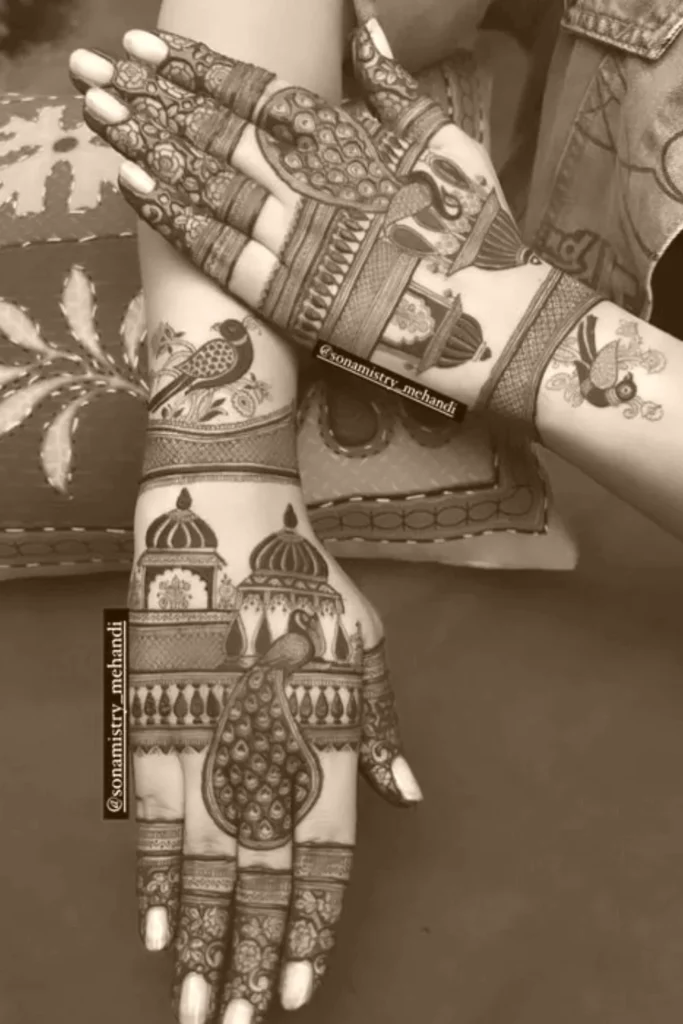 mehndi design front hand