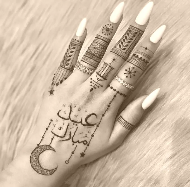 easy arabic mehndi design