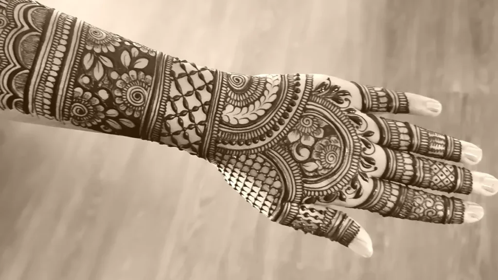 easy arabic mehndi design