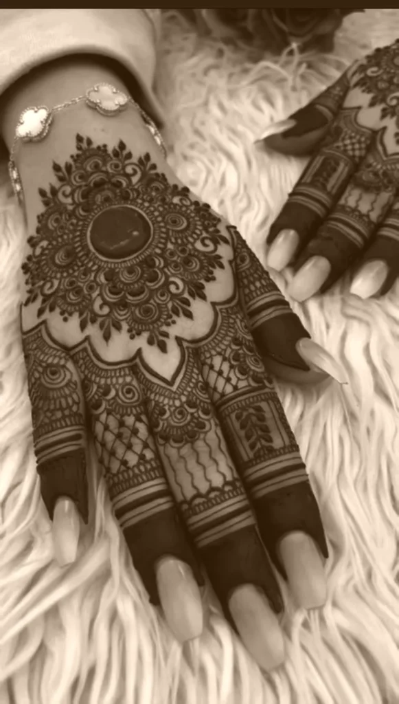 easy arabic mehndi design