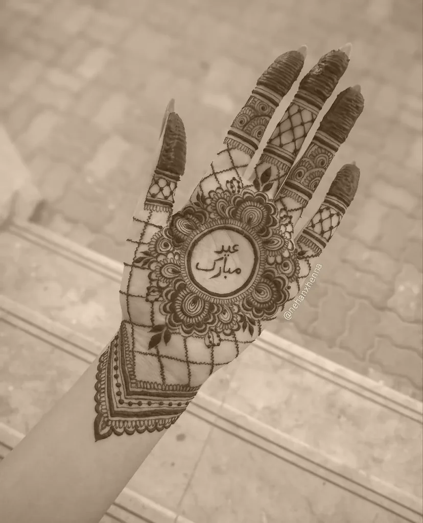 easy back hand mehndi design