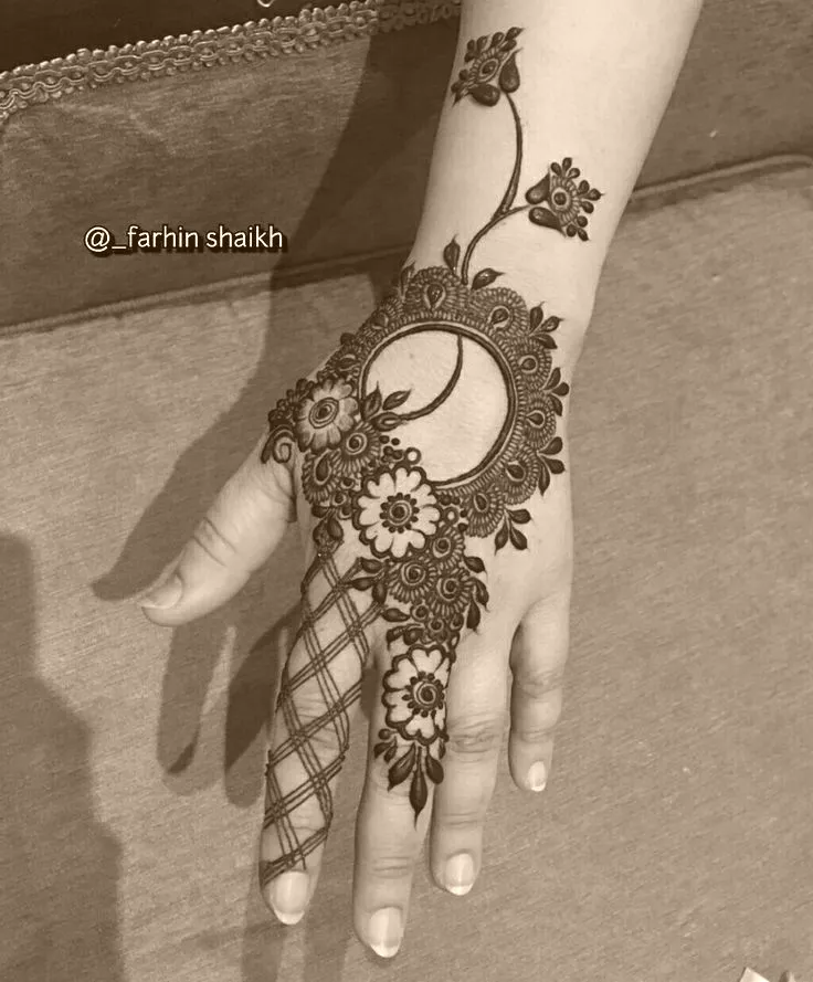 mehndi easy design​