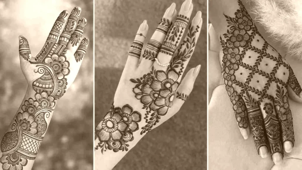 mehndi easy design​ 