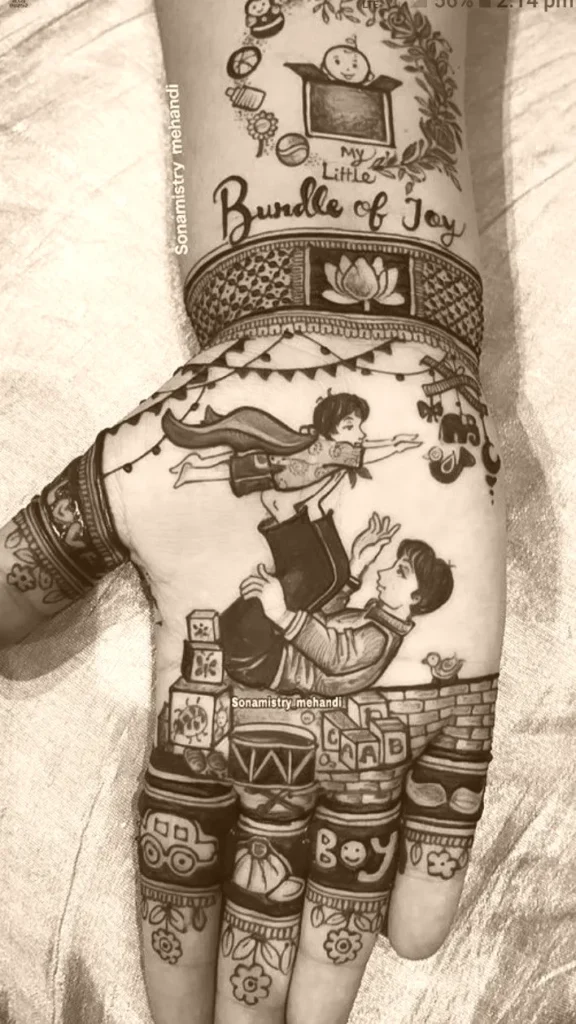mehndi easy design​ 