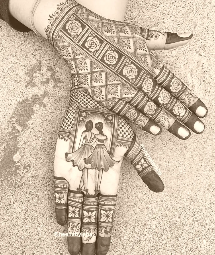 easy arabic mehndi design