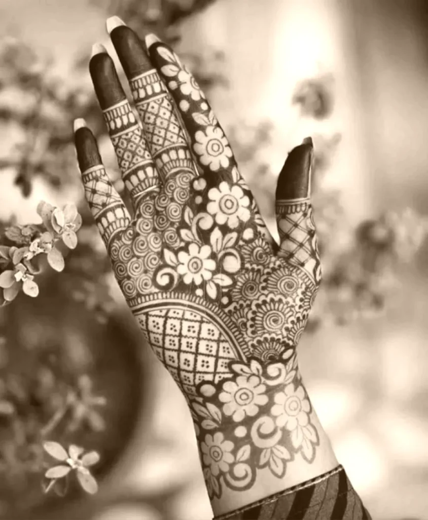 easy arabic mehndi design