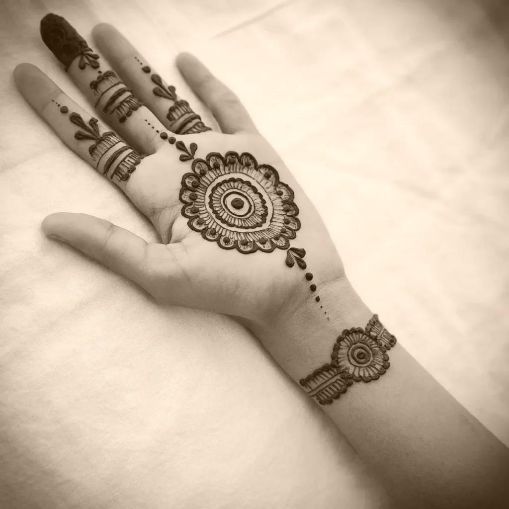 back hand simple mehndi designs