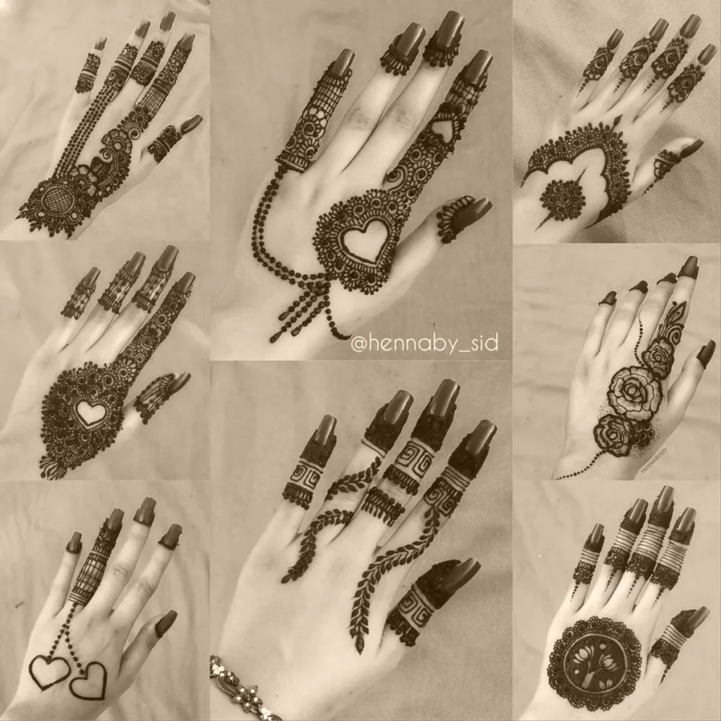 back hand simple mehndi designs