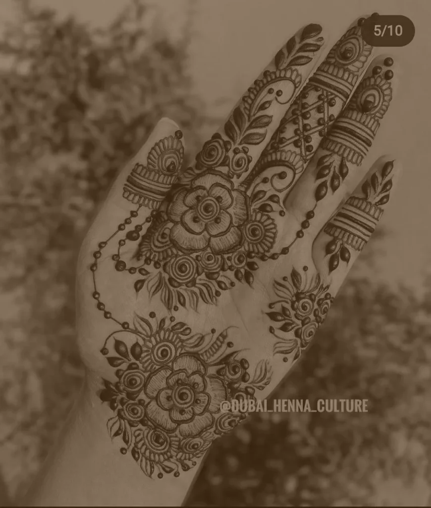 mehndi design front hand