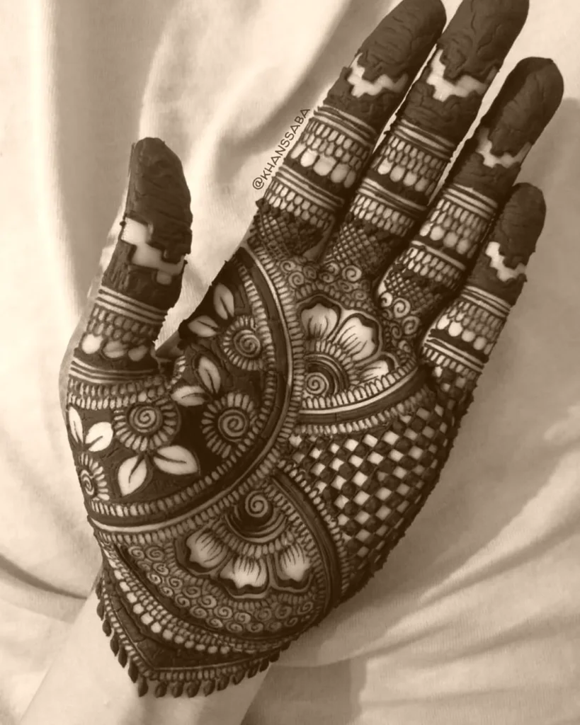 easy arabic mehndi design