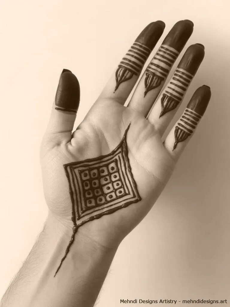 easy arabic mehndi design