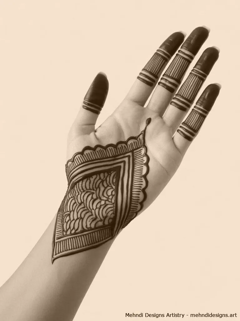 easy arabic mehndi design