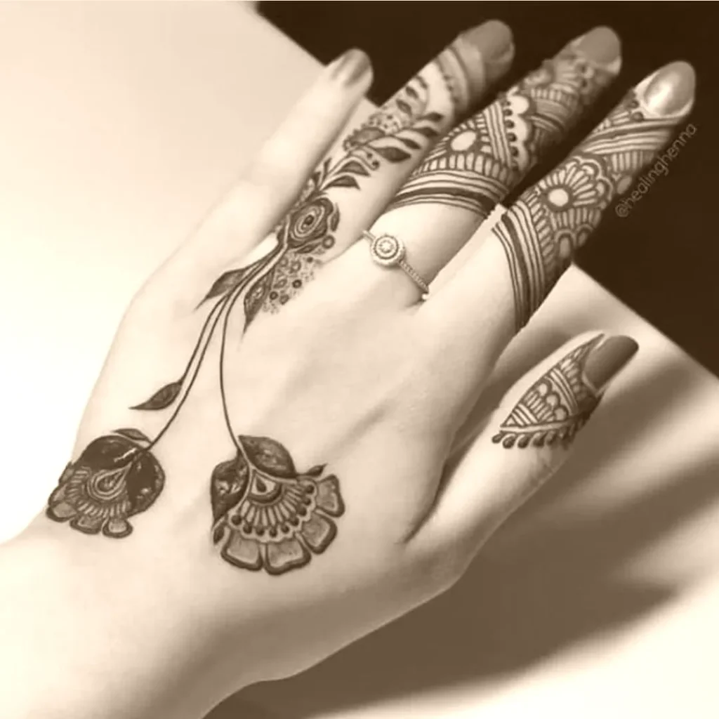 mehndi design front hand