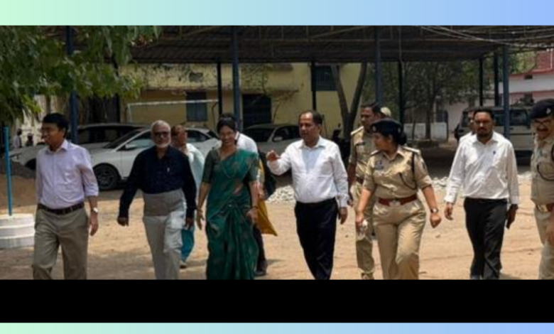 raipur collector inspected neet exam